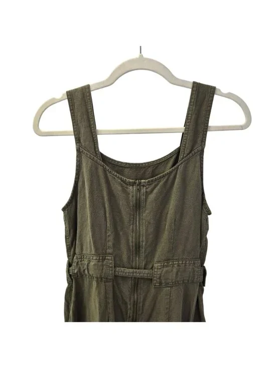 Nicole Miller Linen & Viscose Blend Sleeveless Wide Leg Jumpsuit Size 6 - Picture 6 of 7